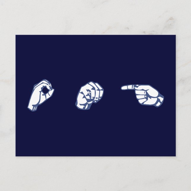 POSTAL ASL OMG (Anverso)