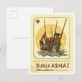 Postal Asmat Papúa Indonesia Viajes