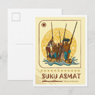 Postal Asmat Papúa Indonesia Viajes