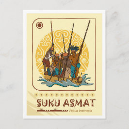 Postal Asmat Papúa Indonesia Viajes