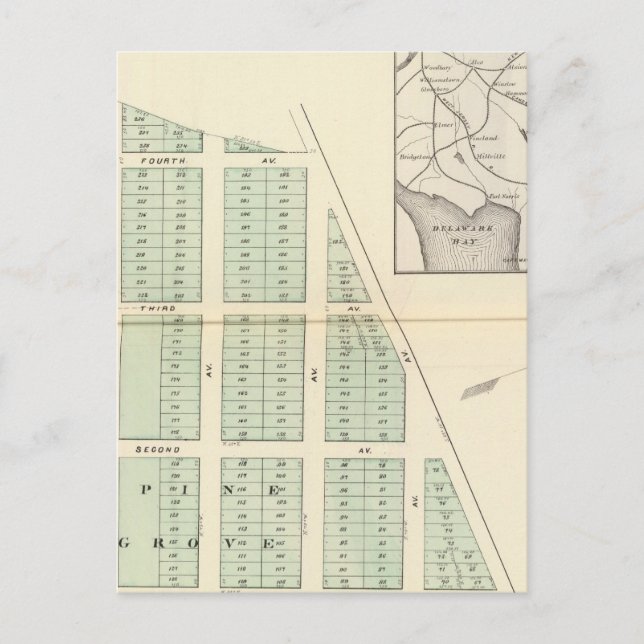 Postal Asociación de Tierras de Brighton, contigua al Lag (Anverso)