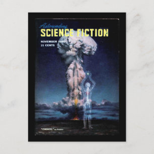 Postal Asombrosa ciencia ficción_ noviembre 1950_Pulp Art