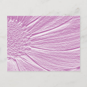 Postal Aspecto Grabado en relieve de Daisy en morado 2