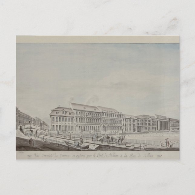 Postal Aspecto occidental de Wilhelmsplatz, c.1773 (Anverso)