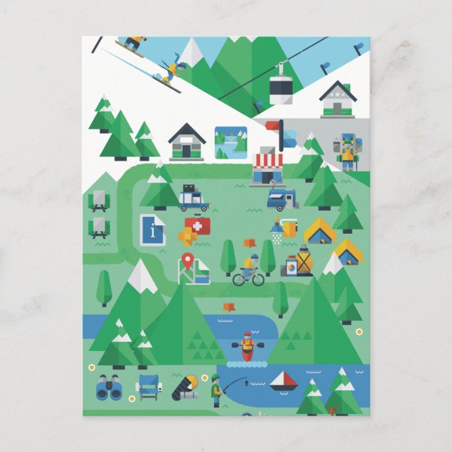 Postal Aspen Colorado (Anverso)