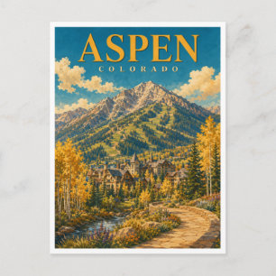 Postal Aspen Colorado Aspen Mountain GeoSaga