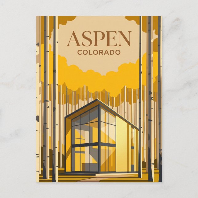Postal Aspen EE. UU. (Anverso)