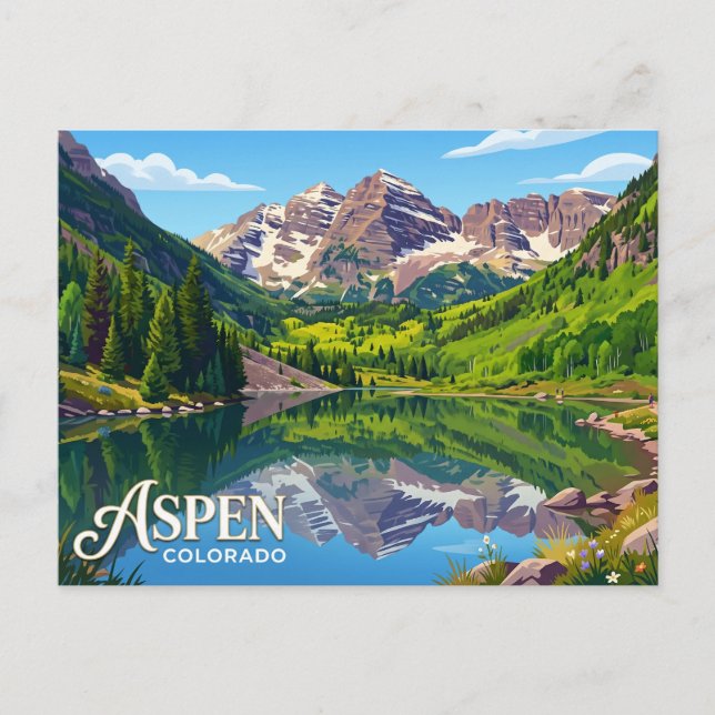 Postal Aspen EE. UU. (Anverso)