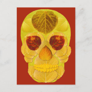 Postal Aspen Leaf Skull 1