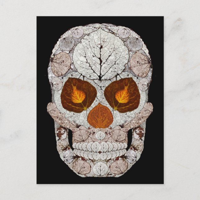 Postal Aspen Leaf Skull 11 (Anverso)