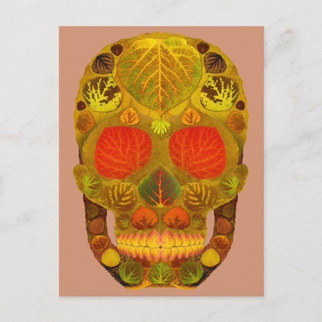 Postal Aspen Leaf Skull 12 (Anverso)