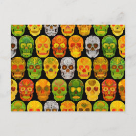 Postal Aspen Leaf Skulls sin fisuras patrón 2018