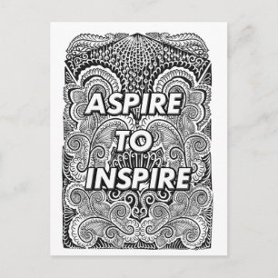 Postal ASPIRE A INSPIRE - Cita de declaración positiva