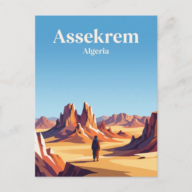 Postal Assekrem Argelia (Anverso)