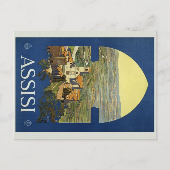 Postal Assisi Perugia Italia (Anverso)