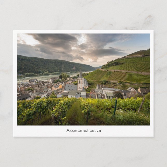 Postal Assmannshausen Alemania (Anverso)