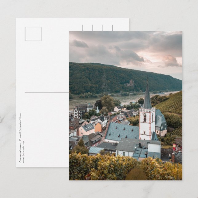 Postal Assmannshausen Alemania (Anverso / Reverso)