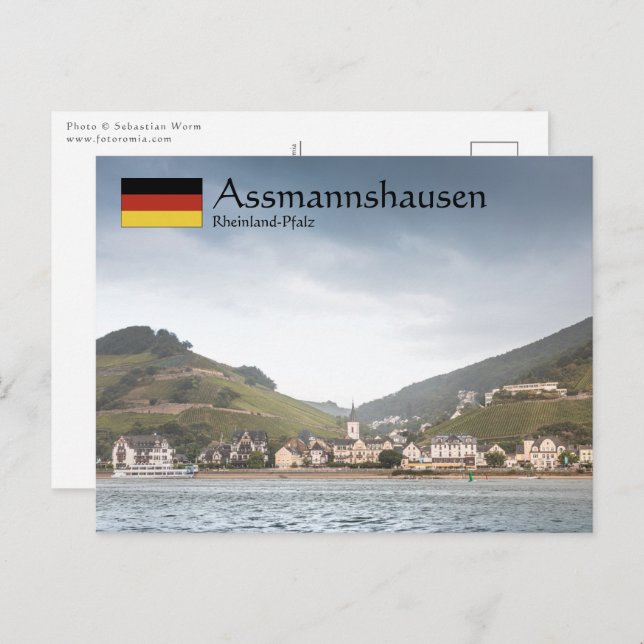 Postal Assmannshausen Alemania (Anverso / Reverso)