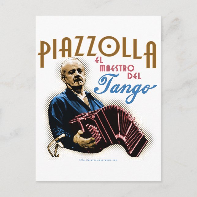 Postal Astor Piazzolla (Anverso)