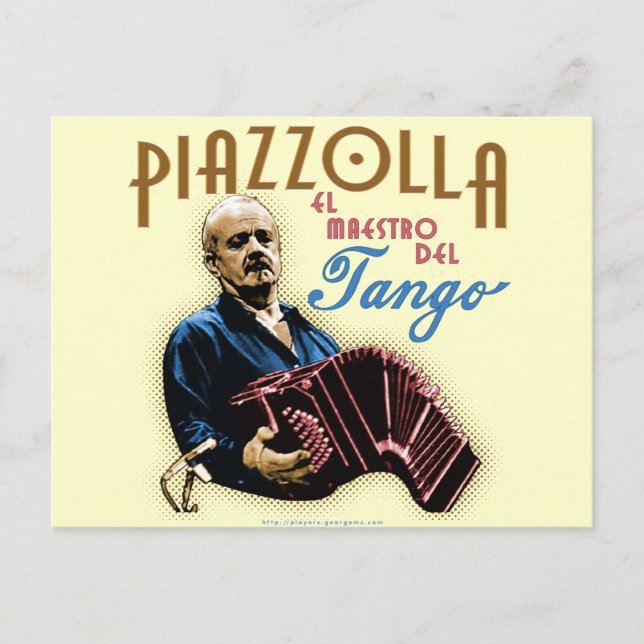 Postal Astor Piazzolla (Anverso)