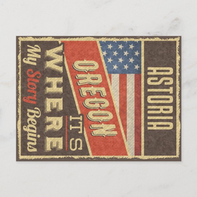 Postal Astoria Oregon (Anverso)