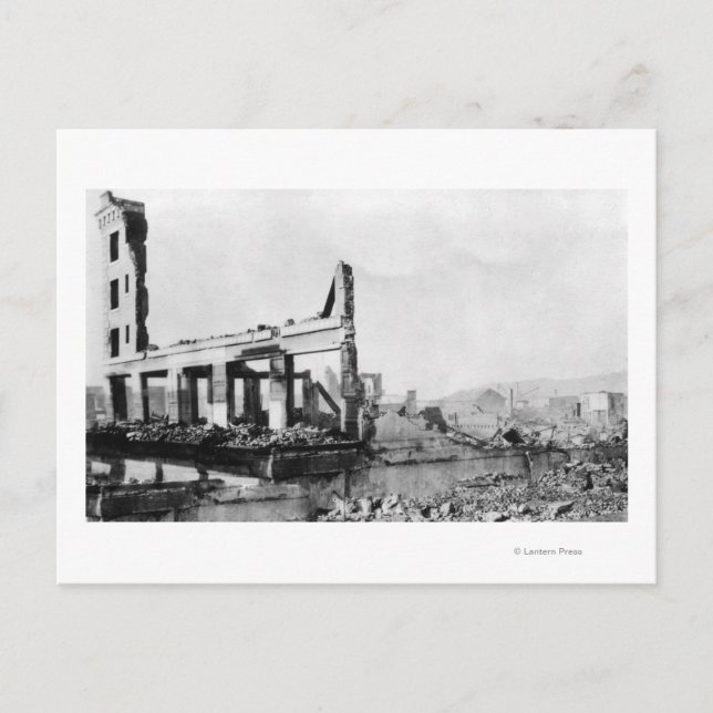 Postal Astoria, Oregon Fire View of Weinard Hotel (Anverso)