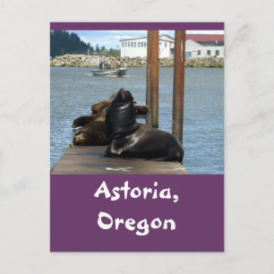 Postal Astoria Oregon Sealions