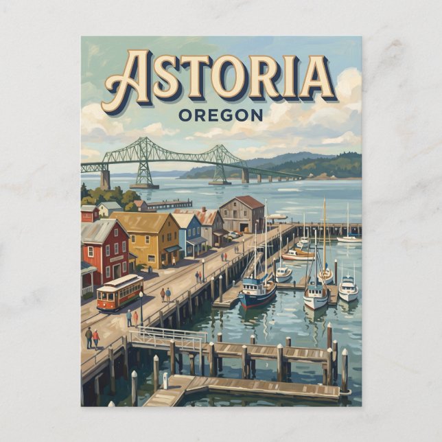 Postal Astoria Riverfront Oregon (Anverso)