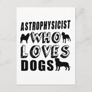 Postal astrofísico que ama a los perros