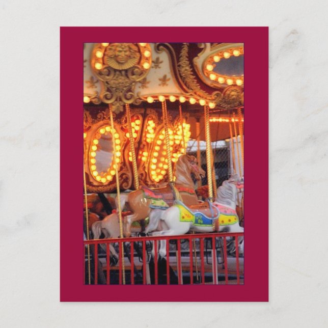 Postal Astroland Carousel (Coney Island, NY) (Anverso)