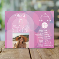 Astrología Libra Zodiac Rótulo Personalizado de fo