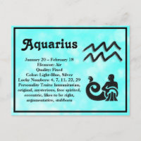 Astrología Rótulo Aquarius Horoscope Zodiac