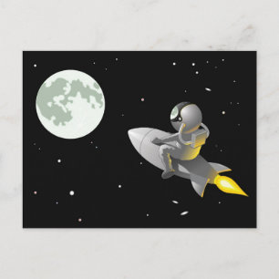 Postal Astronauta A La Luna