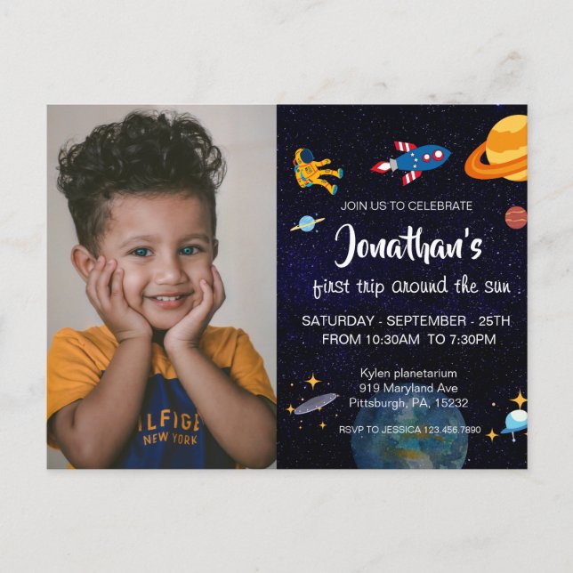 Postal Astronauta adorable  (Anverso)