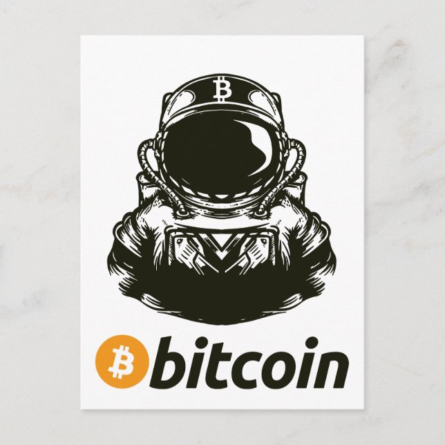 Postal Astronauta BITCOIN-Crypto (Anverso)