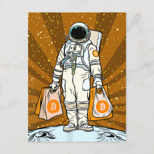 Postal Astronauta BITCOIN-HODL-Crypto