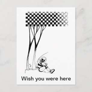 Postal Astronauta contemplativo