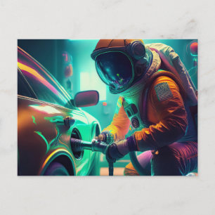 Postal Astronauta de IA