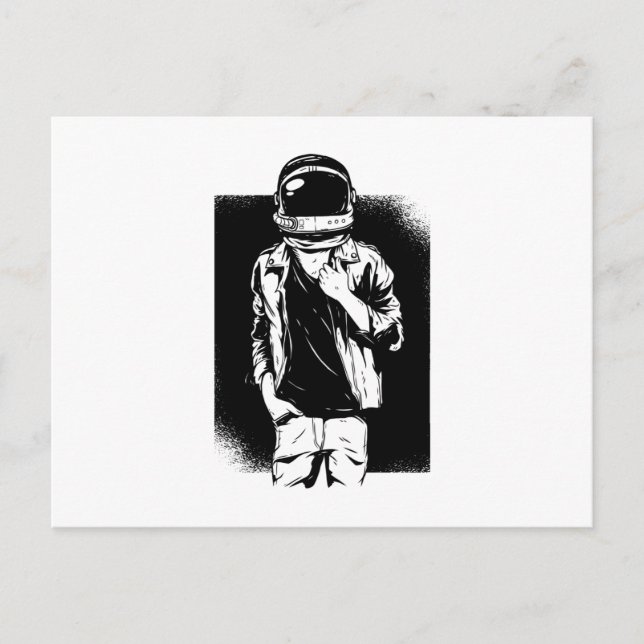 Postal Astronauta de rock (Anverso)