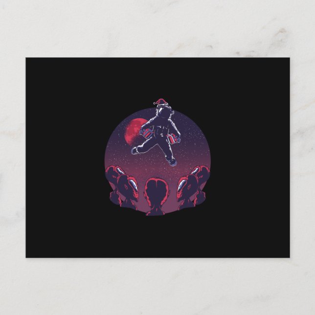 Postal Astronauta de Santa Lucía (Anverso)