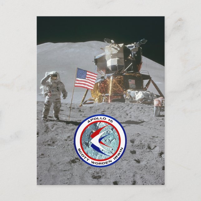 Postal Astronauta James Irwin (Apolo 15) (Anverso)