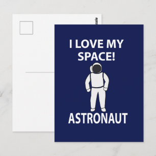 Postal Astronauta Me Encanta Mi Espacio 