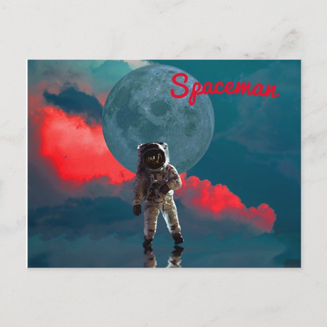 Postal Astronauta Moon Spaceman (Anverso)