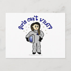 Postal Astronauta mujer ligera