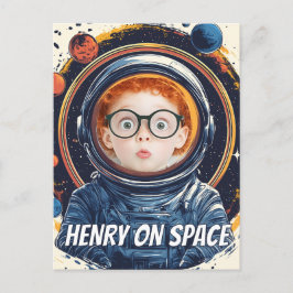 Postal Astronauta personalizable
