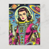 Astronauta vintage Sci-Fi Comics