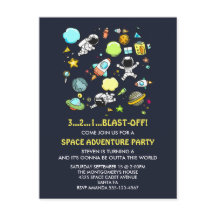 Astronautas del espacio ultraterrestre y fiesta de