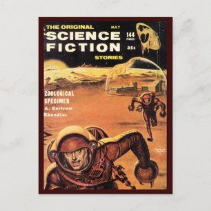 Postal Astronautas retro en peligro