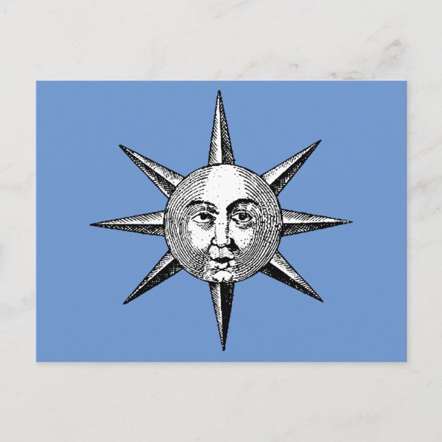 Postal Astronomía renacentista - Cara solar (Anverso)