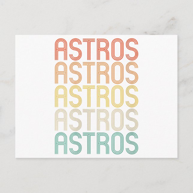 Postal Astros femeninos  (Anverso)
